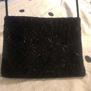 VNTG Valerie Stevens Black Cocktail Bag
